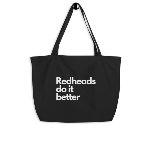 Redheads Do It Better Large organic tote bag