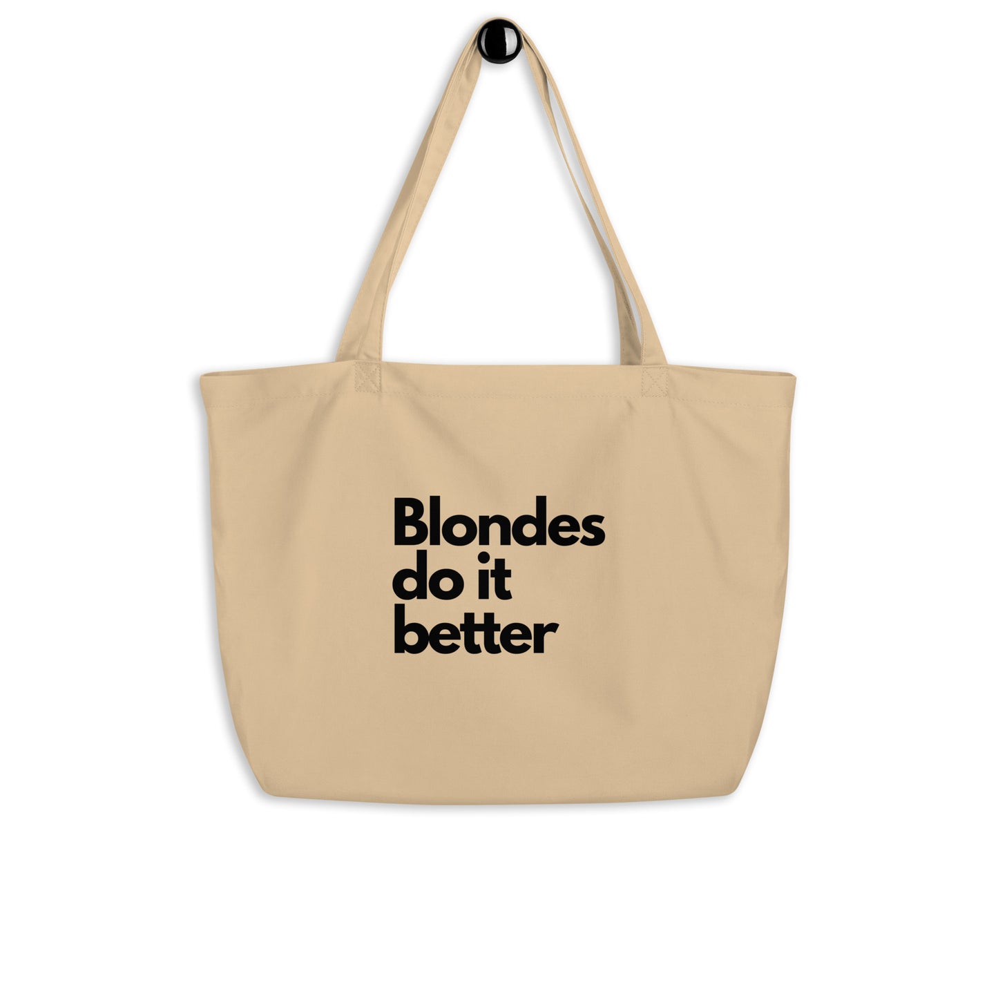 Blondes Do It Better Large organic tote bag